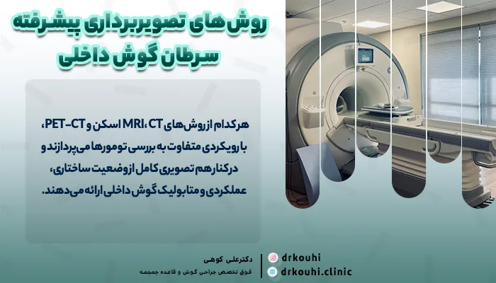 روش‌های تصویربرداری پیشرفته سرطان گوش داخلی