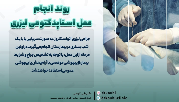 روند انجام عمل استاپدکتومی لیزری