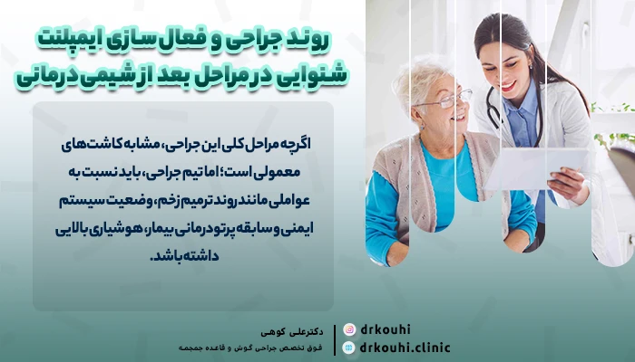 روند جراحی و فعال‌سازی ایمپلنت شنوایی در مراحل بعد از شیمی‌درمانی