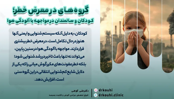 گروه‌های در معرض خطر؛ کودکان و سالمندان در مواجهه با آلودگی هوا